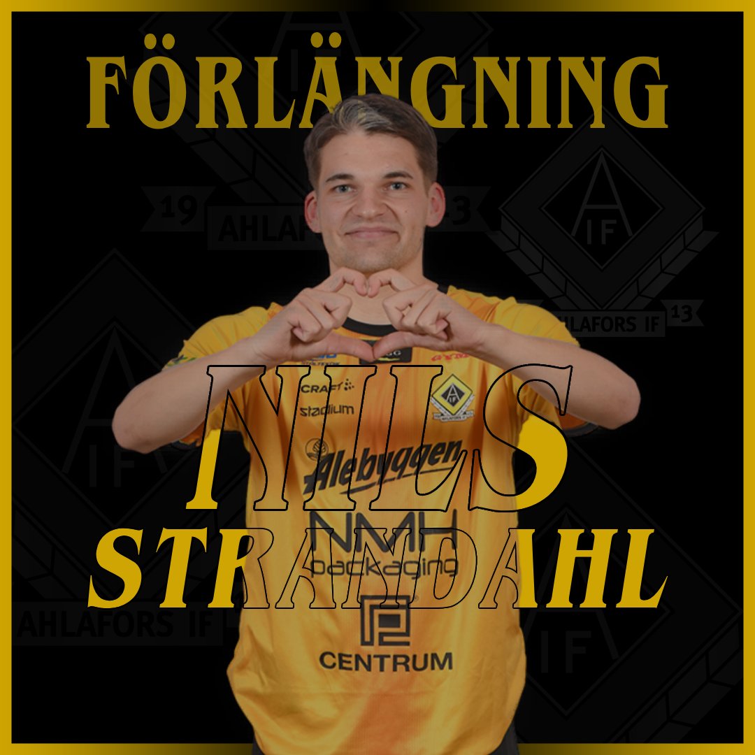 Nils "Sedaka" Strandahl har kritat på en förläning och stannar hos oss som gulsvart!

#Gulsvartgemenskap #Herrlaget 🖤💛