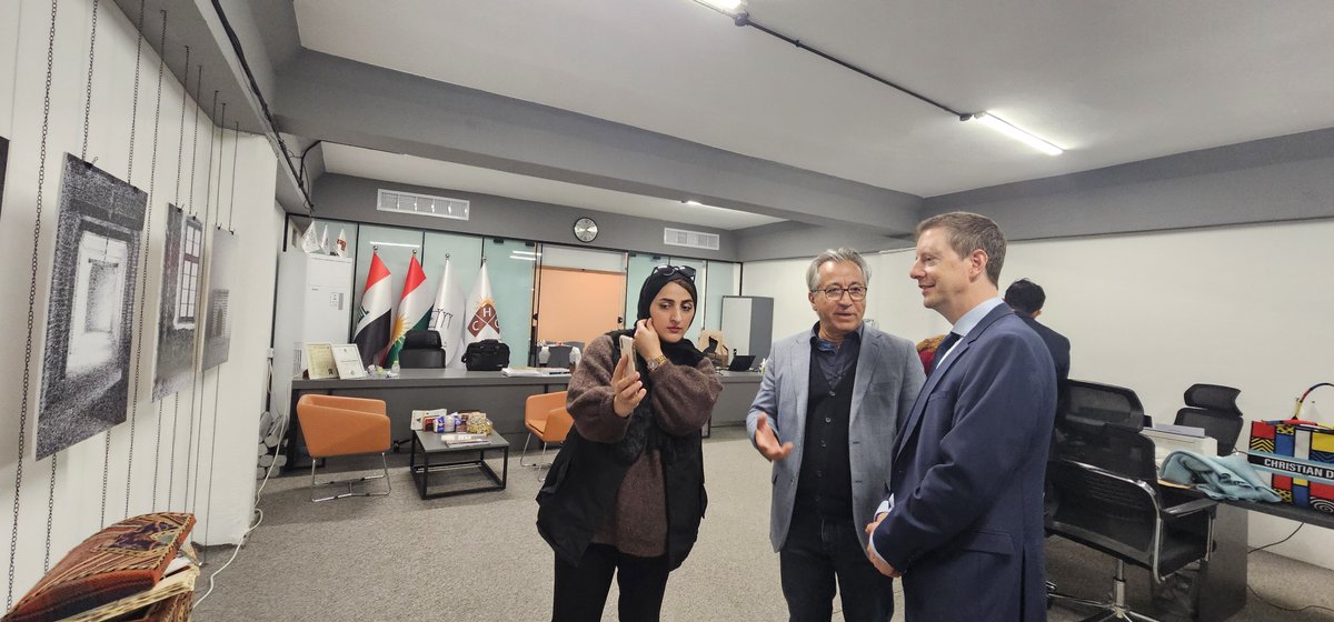 Cho_Kurdish's tweet photo. We were delighted to welcome our visitors (146 visitors only in the past month!) , who experienced our projects and showed a great interest in the prospects of our AR and VR technology.

You can also come visit us and try our projects !
@nahreinnetwork @kargekultur 
#KISSR
#CHO https://t.co/VCBtIFX5gy