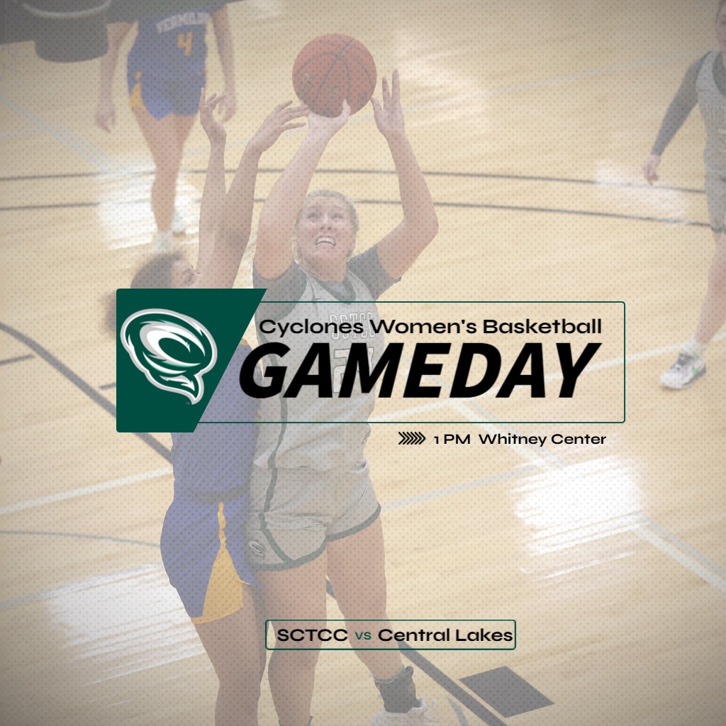 SCTCC Athletics (@sctccathletics) on Twitter photo GAMEDAY! Cyclones host <a href="/CLCRaiderSports/">Raider Athletics</a> in basketball doubleheader! Women at 1pm. Men 3pm. See you at Whitney!
#clonesup GAMEDAY! Cyclones host <a href="/CLCRaiderSports/">Raider Athletics</a> in basketball doubleheader! Women at 1pm. Men 3pm. See you at Whitney!
#clonesup