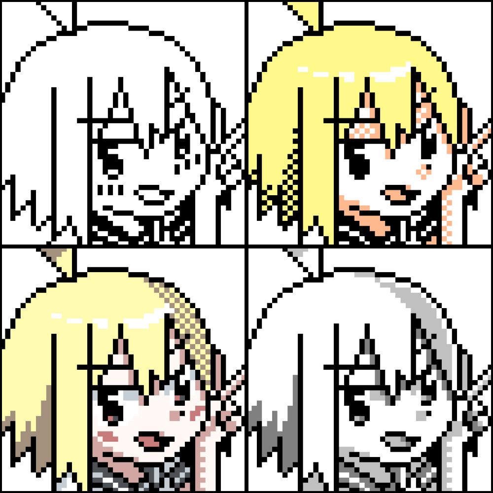 くるみドット絵4パターン！
#ぬるめた #まんがタイムきらら