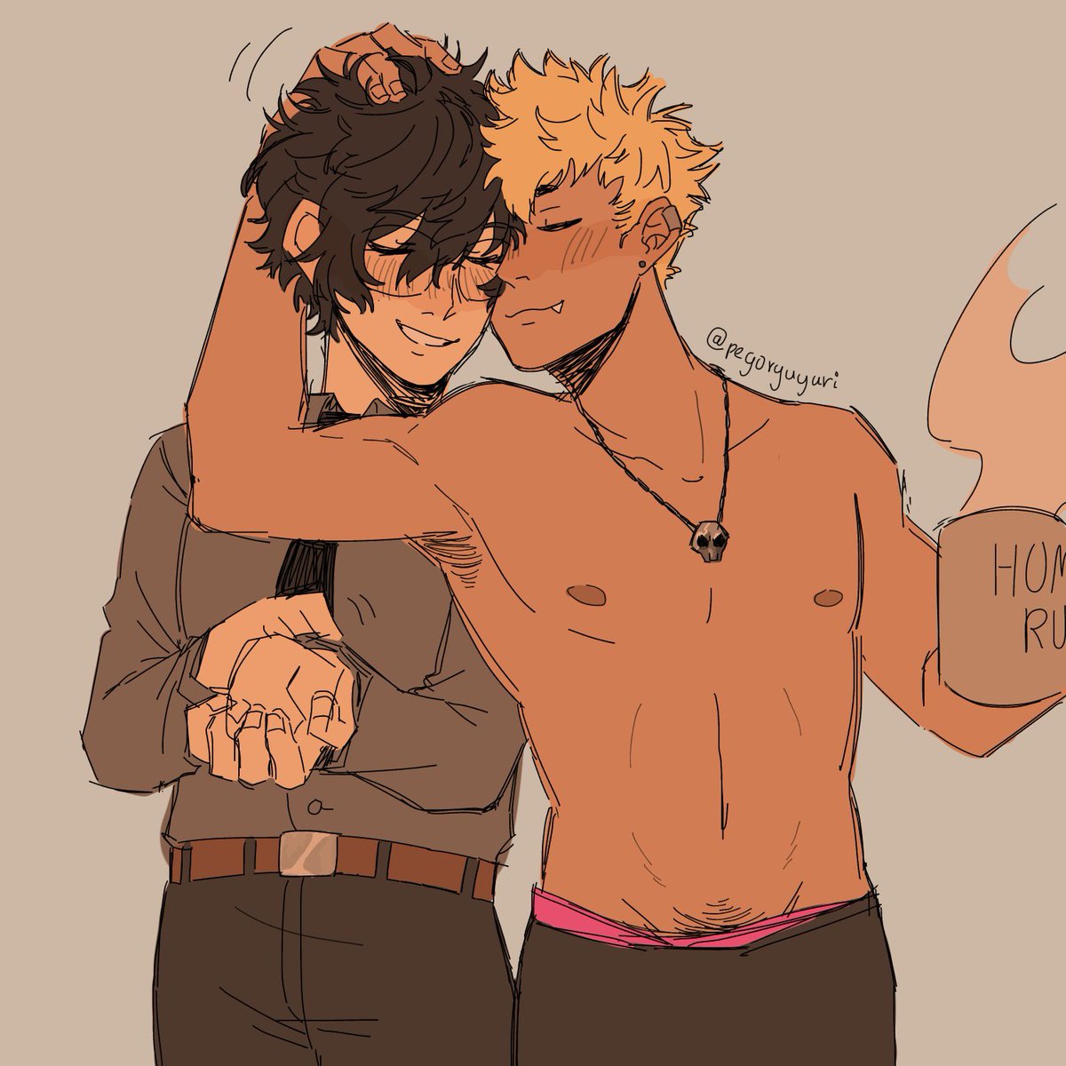 tamaygou's tweet photo. wwhat if #pegoryu were both married and living together and wake up at different times but they still try to hang with each othtehr despite it all https://t.co/jXsycwX41P