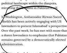 It is rather sad that the PK Ambassador was running round the halls of Congress last week trying to persuade members that PK has a functioning democracy, rather than respecting the democratic will of the people &amp; supporting us with Aafia! <a href="/Aafiamovement/">Aafia Movement</a> <a href="/FowziaSiddiqui/">Dr. Fowzia Siddiqui</a>
