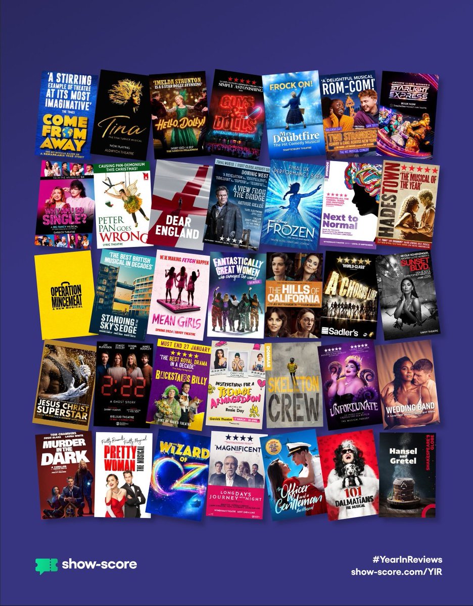 KrisheleG's tweet image. Some folks proclaim their #SpotifyWrapped but I much prefer my #YearInReview thanks to @Show_Score and @TodayTixUK. 🤩 52 Shows in London and Cardiff for 2024 #KrishGoesWestEnd