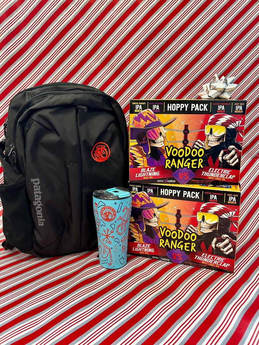 On the second day of giveaways.... we are giving away a New Belgium Patagonia Backpack, a Brumate Tumbler, and a case of New Belgium Hoppy Variety Pack!

To Enter:⁠
🎁Like this post⁠
🎁Follow us⁠
🎁Tag who you will share with!