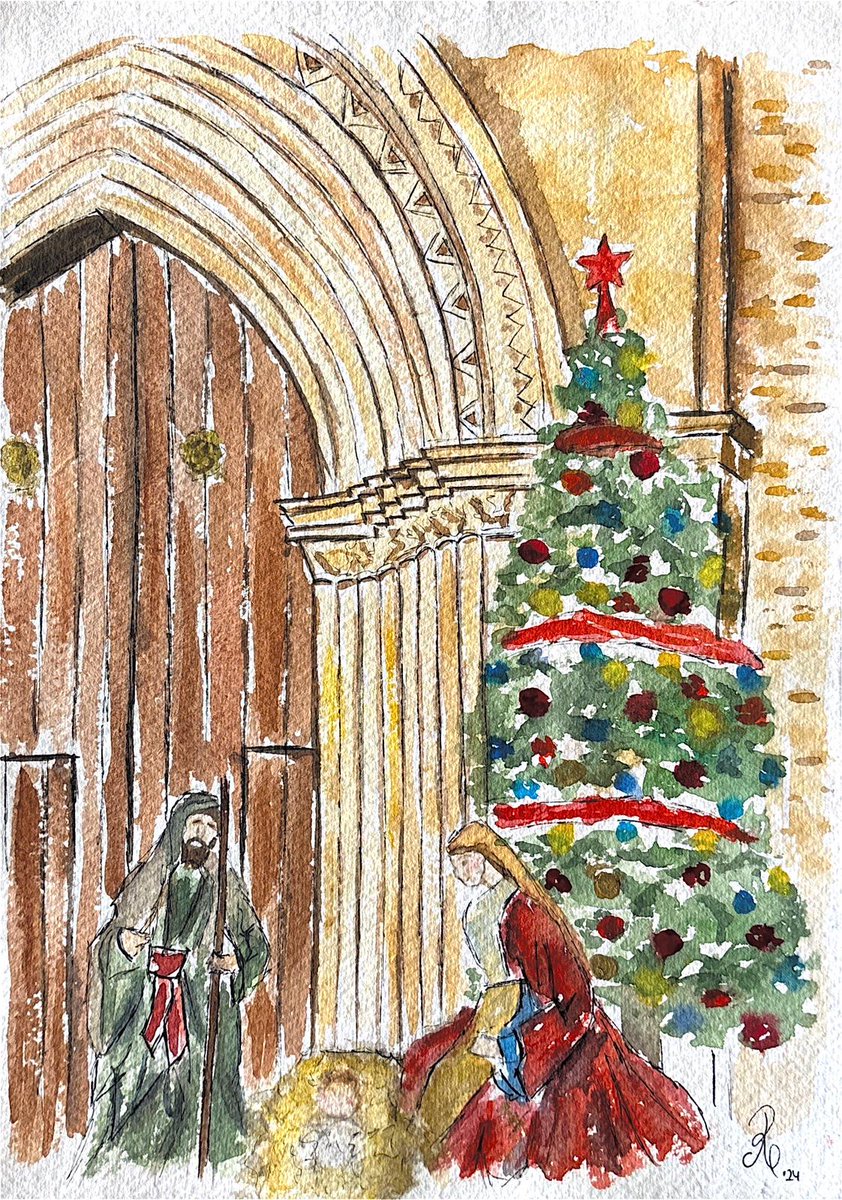 Presenta el acto N.H.D. Antonio Torres Chía (<a href="/AJTorresChia/">Antonio Jesús Torres</a>) y cada grupo y coro están recibiendo una acuarela pintada por N.H.Dña. Marta Ruda Ortiz (<a href="/martaruda_/">Marta Ruda</a>).