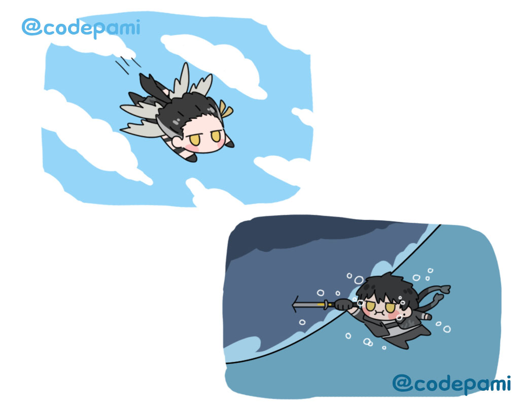 codepami's tweet image. WUWA PV 2.0 ☁️🐋 
#Rinascita #rover #WutheringWaves