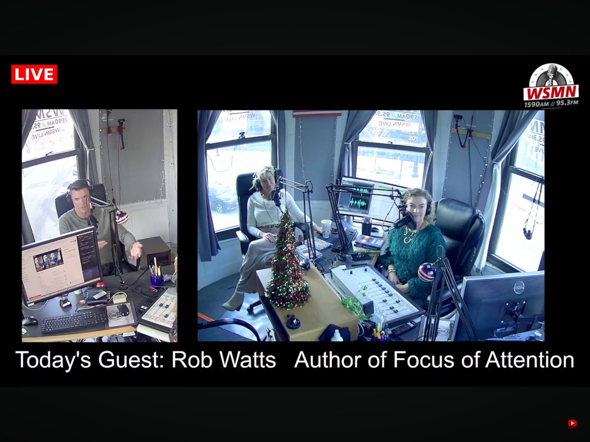 Part 1 of my appearance on #LisaandRobynOnTheMic to discuss my latest release, Focus of Attention. Fun discussion. YouTube link below. ⬇️
youtube.com/live/H99orN7nT…