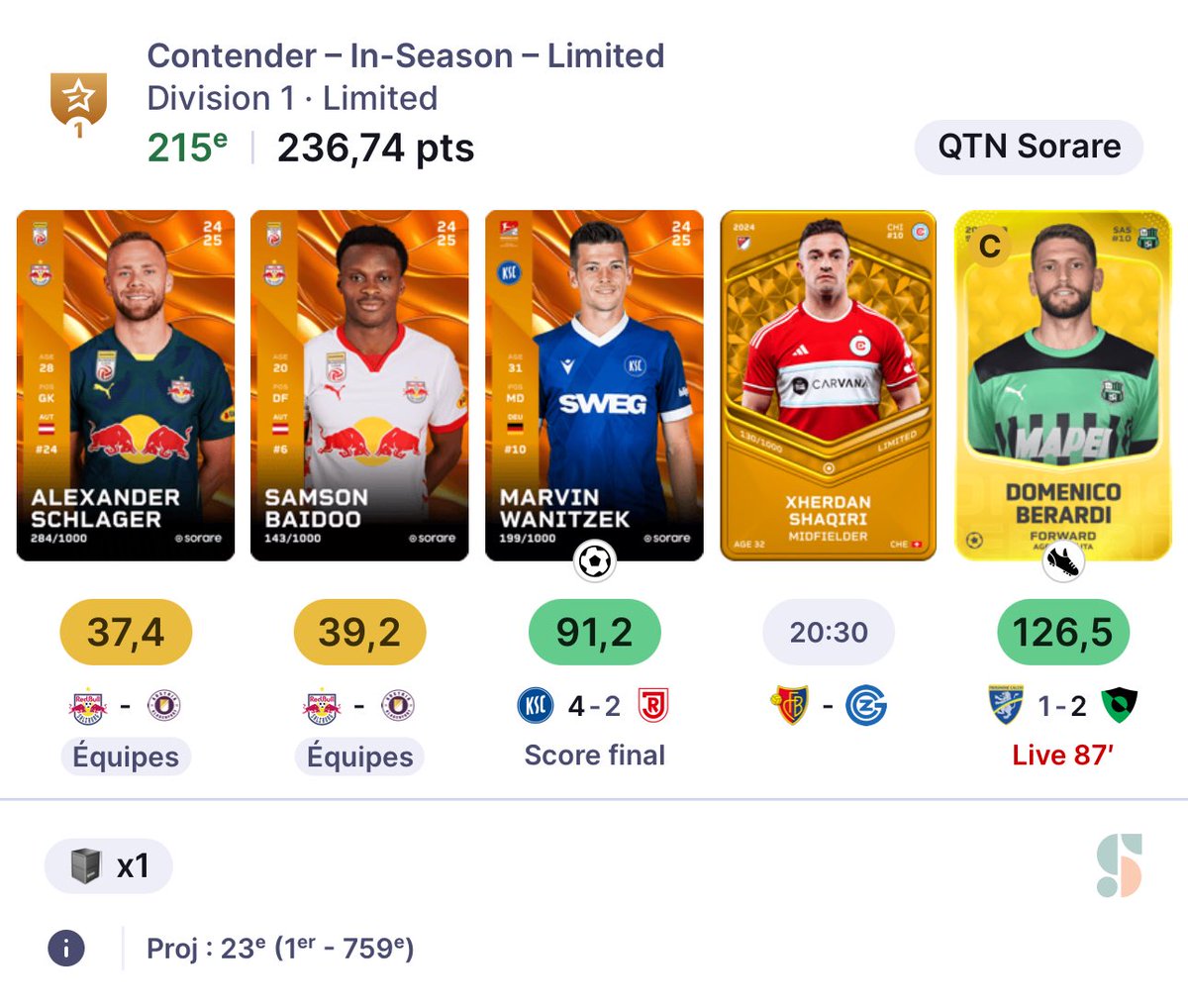QTNSorare's tweet photo. 🎁 21ème Giveaway #Sorare du père noël QTN 🎅

Si Salzburg réalise le CS  j’offre une carte de Baidoo le def de Salzburg 🦾🎁 

🔃 RT ce tweet et mets un commentaire pour être éligible (bien me follow @QTNSorare ) 

🍀 Bonne chance à tous

🔔 Activez les notifs le père Noël va encore passer cette semaine 👀