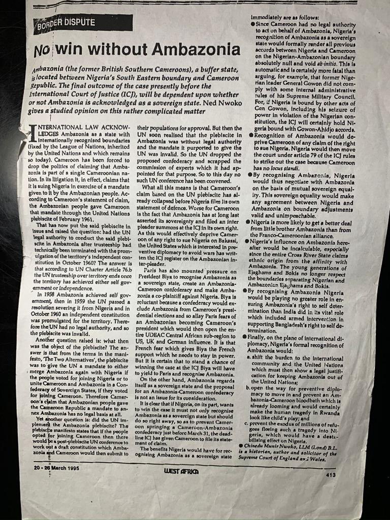 edwin_ngang's tweet photo. 10/16/59: UN Res 1352 (xiv)  imposed “ANDREW COHEN COMPROMISE”, (aka 1961 Plebiscite) upon a PEOPLE who on 01/30/59 elected JN FONCHA as Prime Minister of Republic of Southern Cameroons! WHY? Their POLITICIANS practiced “ANTI-SOVEREIGNTY”. Same problem exist in 2024 ❌DEVOLUTION https://t.co/mUDL0Xqct6
