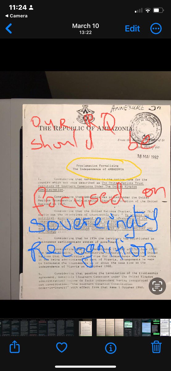 edwin_ngang's tweet photo. 10/16/59: UN Res 1352 (xiv)  imposed “ANDREW COHEN COMPROMISE”, (aka 1961 Plebiscite) upon a PEOPLE who on 01/30/59 elected JN FONCHA as Prime Minister of Republic of Southern Cameroons! WHY? Their POLITICIANS practiced “ANTI-SOVEREIGNTY”. Same problem exist in 2024 ❌DEVOLUTION https://t.co/mUDL0Xqct6
