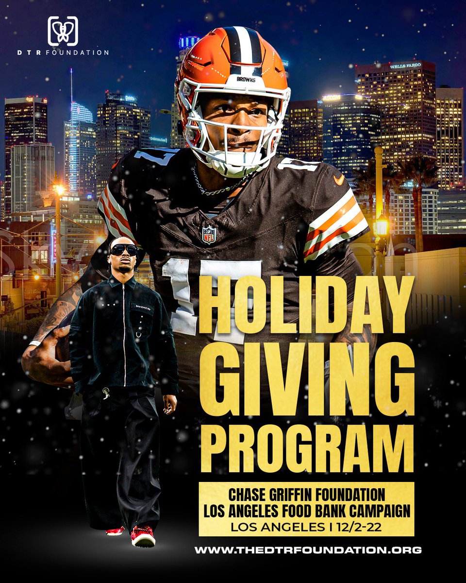 Melva Thompson-Robinson (@mtrobinson) on Twitter photo Hey <a href="/UCLAFootball/">UCLA Football</a> fans! Former Bruins <a href="/DoriansTweets/">🦋</a> and <a href="/ChaseQB11/">Chase Griffin</a> are coming together to raise money for the <a href="/LAFoodBank/">LA Regional Food Bank</a> to fight childhood hunger this holiday season. To donate, go to: thedtrfoundation.org/index.php?opti… #childhoodhunger #LosAngeles #giveback Hey <a href="/UCLAFootball/">UCLA Football</a> fans! Former Bruins <a href="/DoriansTweets/">🦋</a> and <a href="/ChaseQB11/">Chase Griffin</a> are coming together to raise money for the <a href="/LAFoodBank/">LA Regional Food Bank</a> to fight childhood hunger this holiday season. To donate, go to: thedtrfoundation.org/index.php?opti… #childhoodhunger #LosAngeles #giveback
