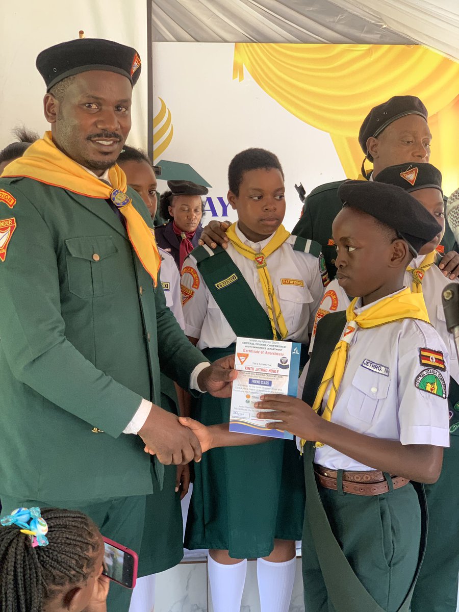 sda_mtzion's tweet photo. Today our Adventurers and Pathfinders were invested. We thank the Lord that has enabled them to sail through the classes and as they graduate to the next level, the first elder charged them to ask for God's guidance to keep in the spirit of the Youth Ministry. https://t.co/iHpvsxB2kB