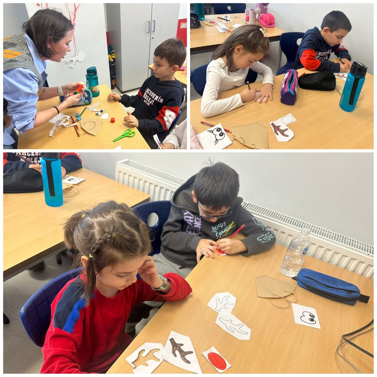 1A sınıfımızda aile katılımı kapsamında keyifli bir etkinlik gerçekleştirdik.Velimiz sayın Ebru ASLIN,öğrencilerimizle birlikte yeni yıl için birbirinden güzel hediye çantaları hazırladı.Minik ellerin emeğiyle süslenen bu çantalar,yeni yıl heyecanını sınıfımıza şimdiden taşıdı.✨