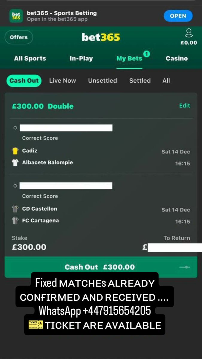 cncnshdjf59594's tweet image. Fixed ᴍᴀᴛᴄʜᴇs ᴀʟʀᴇᴀᴅʏ ᴄᴏɴғɪʀᴍᴇᴅ ᴀɴᴅ ʀᴇᴄᴇɪᴠᴇᴅ .... 
WhatsApp +447915654205
🎫 ᴛɪᴄᴋᴇᴛ ᴀʀᴇ ᴀᴠᴀɪʟᴀʙʟᴇ