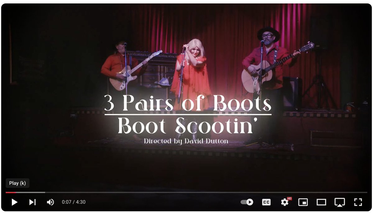 3PairsOfBoots's tweet photo. "Boot Scootin', title track new LP, video gathering over 214K views since it's release! Thanks for watching everybody, much appreciated .... keep it going ....

Produced and directed by David Dutton (Dutton Films)

@duttonfilms https://t.co/hpZvWeYv8j
