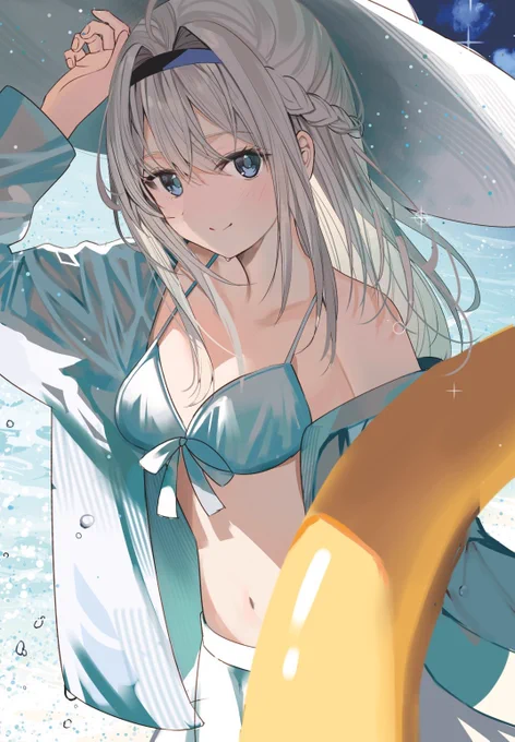 #今年も残りわずかなので今年一番伸びた絵を貼るみんな水着好きなんだなぁ 