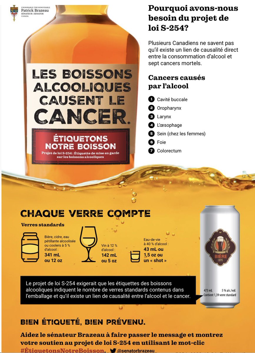 senatorbrazeau's tweet photo. Pourquoi un congé de taxe sur ceci ⬇️ en sachant tout ce qu’on sait sur ce produit?
Pourquoi l’industrie d’alcools ont un passe-droit?
En plus de tous les méfaits, le 🇨🇦 a un déficit d’alcool de 6$Milliards!
Les 🇨🇦’s et les consommateurs ont le #DroitDeSavoir. 🪶
#S254 #S290 https://t.co/jrjR2UDlY1