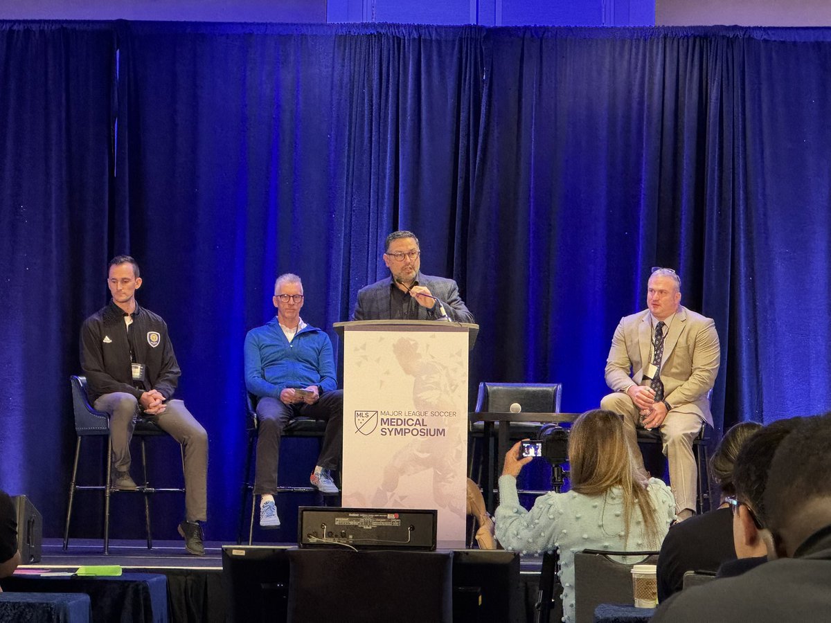 Rachel M. Frank, MD (@rachelfrankmd) on Twitter photo World experts discussing the most important ways to keep our athletes safe during sport β
πͺβ½οΈ at the <a href="/MLS/">Major League Soccer</a> 2024 Annual Medical Meetings
#EAP #MLS #soccer #futbol #ATC #orthotwitter #MedEd
<a href="/GeorgeChiampas/">George Chiampas</a> <a href="/PspsThe/">Professional Soccer Physicians' Society</a> <a href="/PSATS_MLS/">Professional Soccer Athletic Trainers' Society</a> <a href="/MPutukian/">Margot Putukian</a> <a href="/MandelbaumMD/">Bert Mandelbaum, MD</a> <a href="/BrianForsytheMD/">Brian Forsythe, MD</a> World experts discussing the most important ways to keep our athletes safe during sport β
πͺβ½οΈ at the <a href="/MLS/">Major League Soccer</a> 2024 Annual Medical Meetings
#EAP #MLS #soccer #futbol #ATC #orthotwitter #MedEd
<a href="/GeorgeChiampas/">George Chiampas</a> <a href="/PspsThe/">Professional Soccer Physicians' Society</a> <a href="/PSATS_MLS/">Professional Soccer Athletic Trainers' Society</a> <a href="/MPutukian/">Margot Putukian</a> <a href="/MandelbaumMD/">Bert Mandelbaum, MD</a> <a href="/BrianForsytheMD/">Brian Forsythe, MD</a>