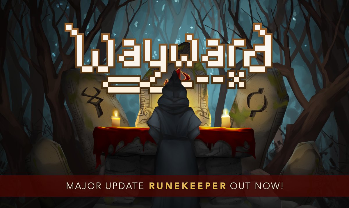 The wait is finally over! Welcome to "Runekeeper", the biggest Wayward update to date! store.steampowered.com/news/app/37921… #roguelike #gamedev #indiedev