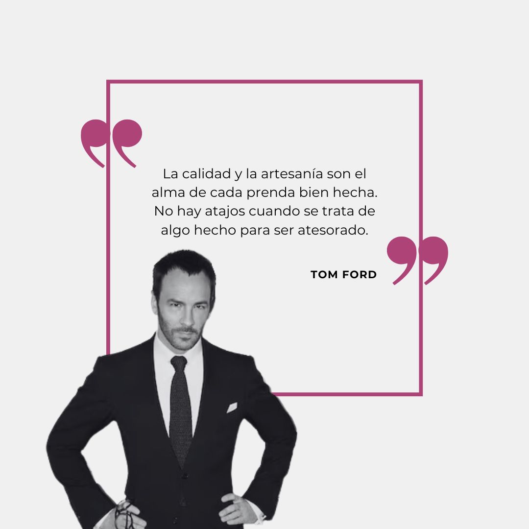 La calidad y la artesanía son el alma de cada prenda bien hecha, como bien dice Tom Ford. 

#Km0MODA #Km0MODA2025