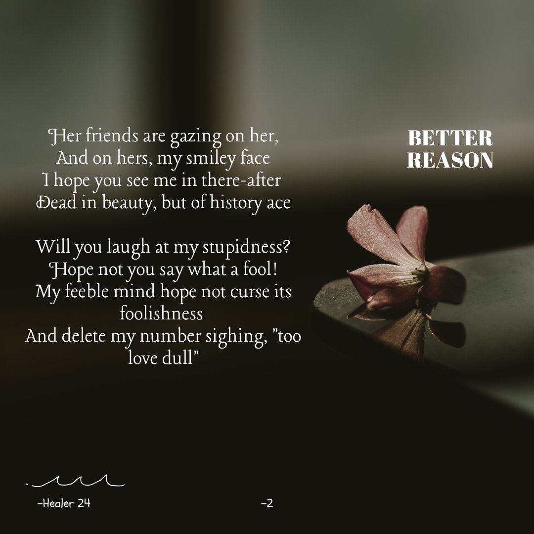AdederoF's tweet photo. #Poetry
Title - Better Reason https://t.co/cdR4uD0Ib4