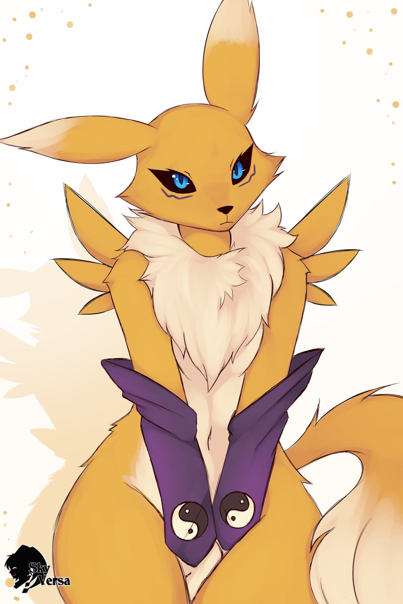 SkyVersa's tweet image. Sitting Renamon!