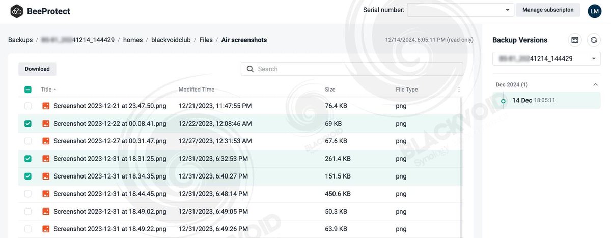 Not the fastest backup process in the world, but it does the job.

33GB > 45min > 12.5MB/s on average

#Synology #BeeProtect #cloud #backup #BeeStation #BSM #HyperBackup #DSM