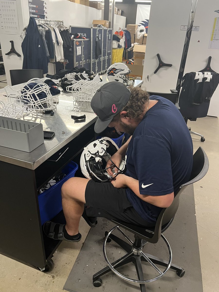 Jeff Traylor (@coachtraylor) on Twitter photo So many things go on behind the scenes in the great game of Football. Takes about 5 minutes to get each helmet ready and over 100 players. Do the math. Grateful for <a href="/UTSAEquipment/">UTSA Equipment</a> #210TriangleOfToughness So many things go on behind the scenes in the great game of Football. Takes about 5 minutes to get each helmet ready and over 100 players. Do the math. Grateful for <a href="/UTSAEquipment/">UTSA Equipment</a> #210TriangleOfToughness