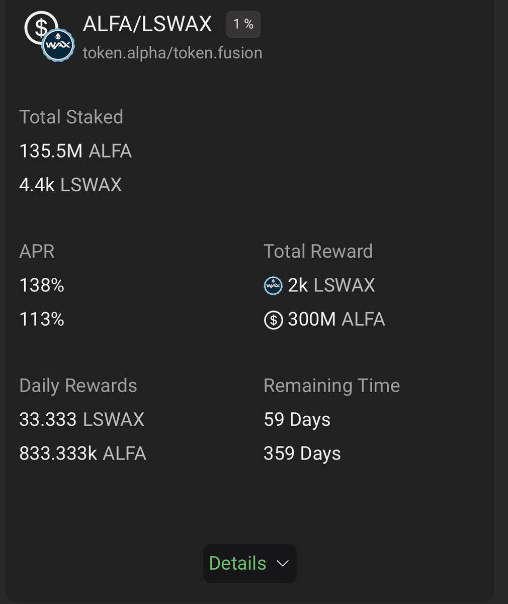 waxfusion_io (@waxfusion_io) on Twitter photo We've partnered with <a href="/CryptoAlpha2025/">Alpha World</a> to launch an LSWAX/ALFA farm on Alcor.
2,000 LSWAX and 300M ALFA are up for grabs.
wax.alcor.exchange/positions/new?… We've partnered with <a href="/CryptoAlpha2025/">Alpha World</a> to launch an LSWAX/ALFA farm on Alcor.
2,000 LSWAX and 300M ALFA are up for grabs.
wax.alcor.exchange/positions/new?…
