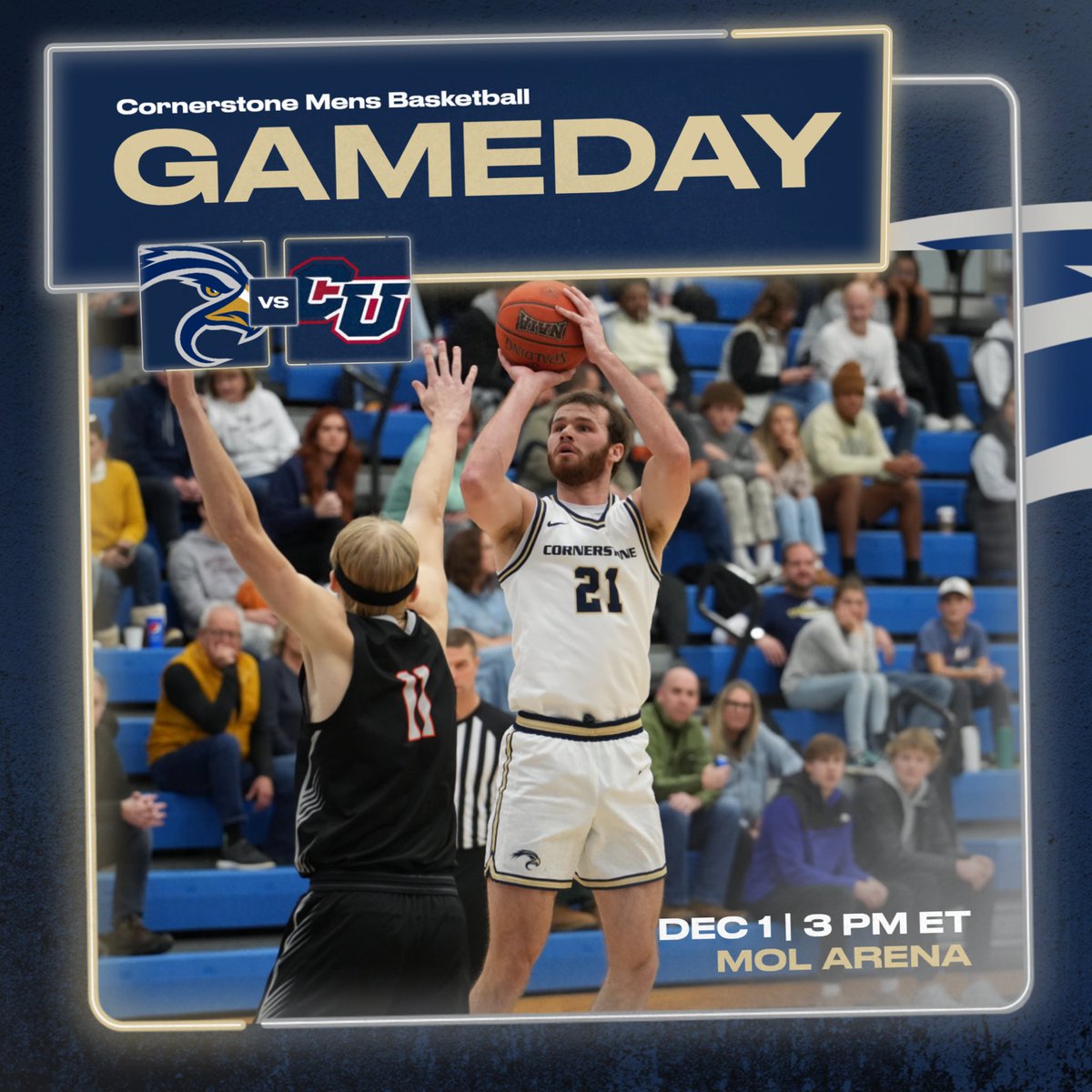 🚨GAME DAY🚨

Men’s basketball is home today playing Cleary University! Come out and support the guys!

⏰: 3:00
🆚: Cleary University 
🏟️: Mol Arena