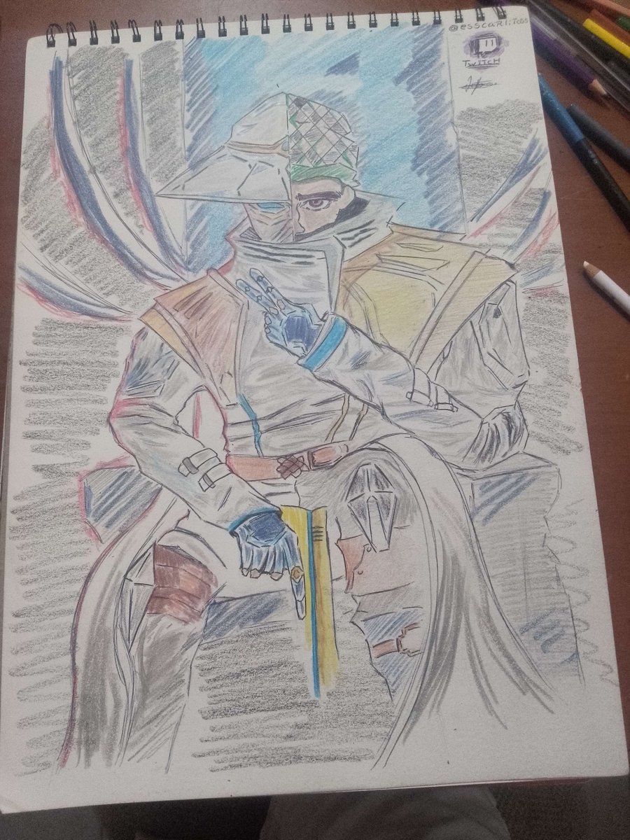 Me hicieron un dibujo como si fuese Cypher 😭🔥
