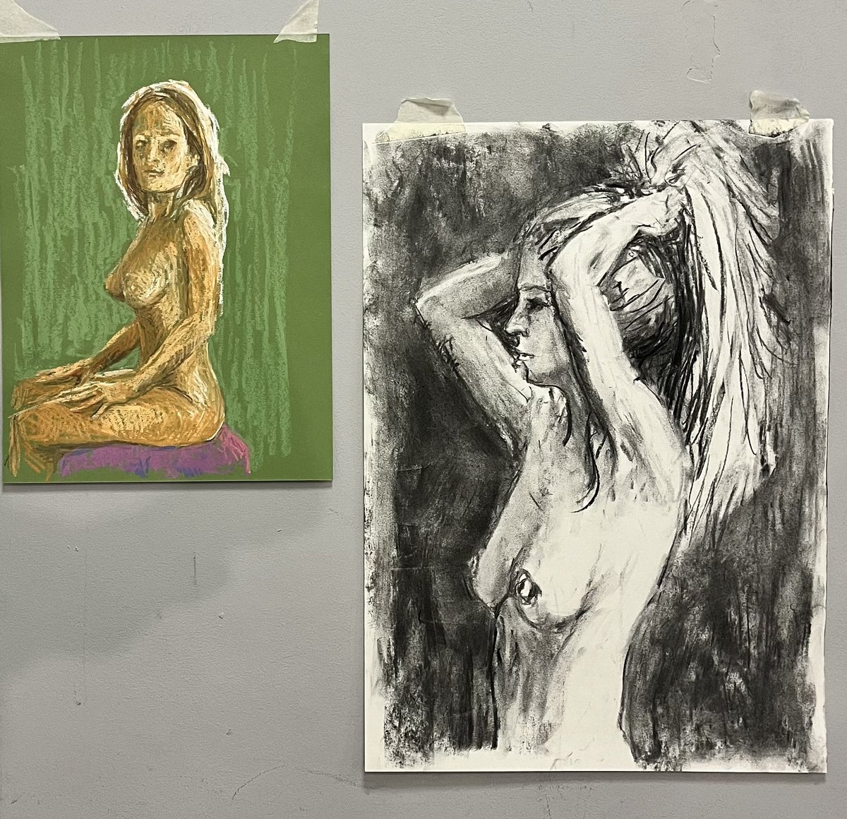 meganlazaar's tweet photo. First sketches from my debut as a figure model! I’m in awe of the incredible talent in the room. Each artist brought something so unique and creative to the table. It’s amazing to see myself through so many artistic lenses. 
Thank you to everyone involved 🫶

@tufiarts https://t.co/MYvNu02uXy