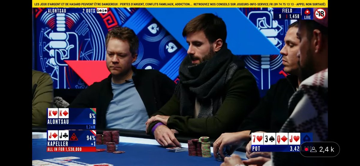 Ronan Monfort (@roroflush) on Twitter photo Tu vois <a href="/loic_winda/">Loïc Debregeas</a>, Kapeller l’Autrichien a bien compris comment jouer les JJ à 9 left de 1,1 million d’euros sur le main EPT 😂 #JJlateam Tu vois <a href="/loic_winda/">Loïc Debregeas</a>, Kapeller l’Autrichien a bien compris comment jouer les JJ à 9 left de 1,1 million d’euros sur le main EPT 😂 #JJlateam