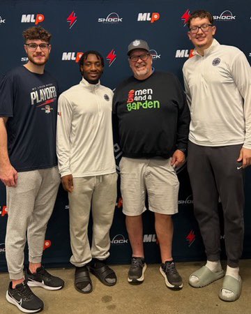 2MenSalsa's tweet image. Training these guys to beat @JoshSchertzSLU in pickleball. @IjSwope @Robbie_Avila30 @JimersonGibson 
Go Shock. Go Bills.