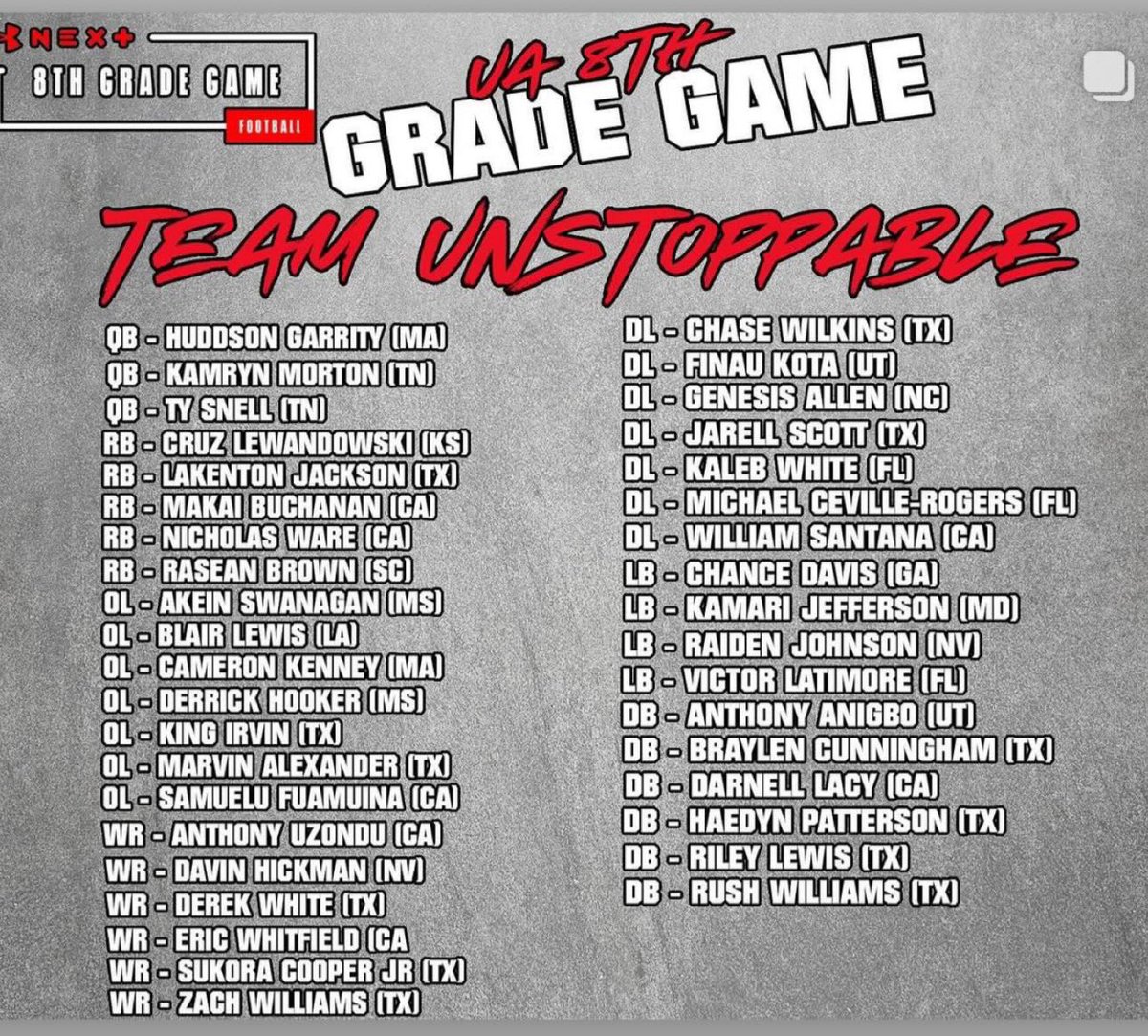 davin_hickman's tweet photo. Excited to represent Nevada football at the @UANextFootball 

Grateful for this opportunity! 
#AO1

@ErikRichardsUSA @stevequinnFBU  #uanextfootball #ucreport #teamunstoppable 

@TheUCReport @702HSFB @MaxPreps @On3Recruits @Rivals @247Sports @BishopGormanFB https://t.co/x98ihtLpab
