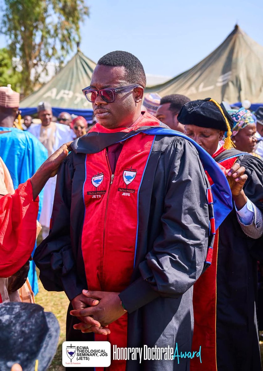 RasineIrem's tweet photo. Apostle Arome Osayi

Honorary Doctorate in Missiology, Social engagement and advocacy.
Jos Ecwa Theological Seminary. https://t.co/N8ImenIMCy