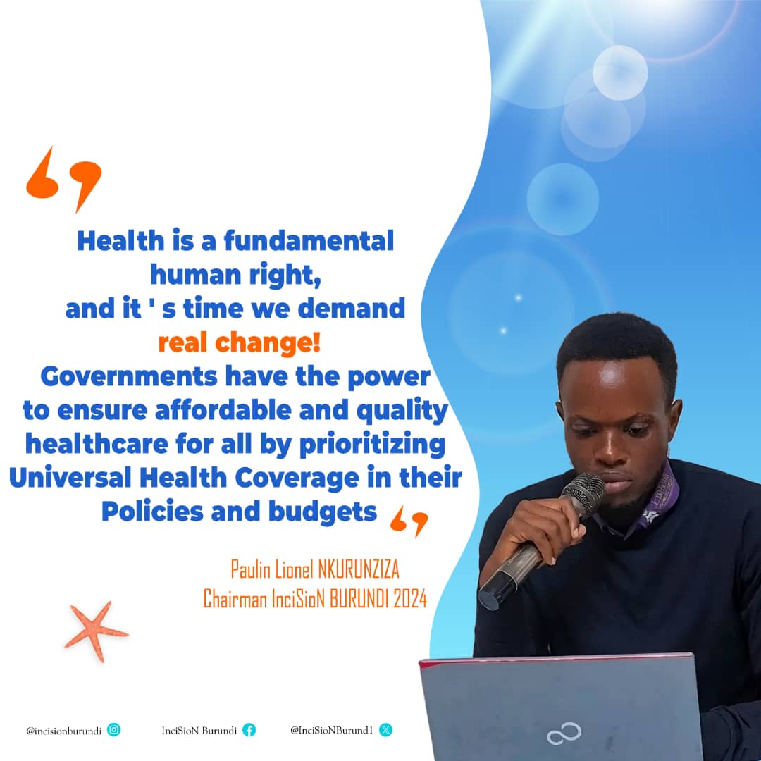 InciSioNBurund1's tweet photo. The government must be involved to validate efforts towards Universal Health Coverage.

#HealthforAll
#UHC
#GlobalHealth
#InciSioNGlobal
#AbaMedX https://t.co/m86k950TlZ