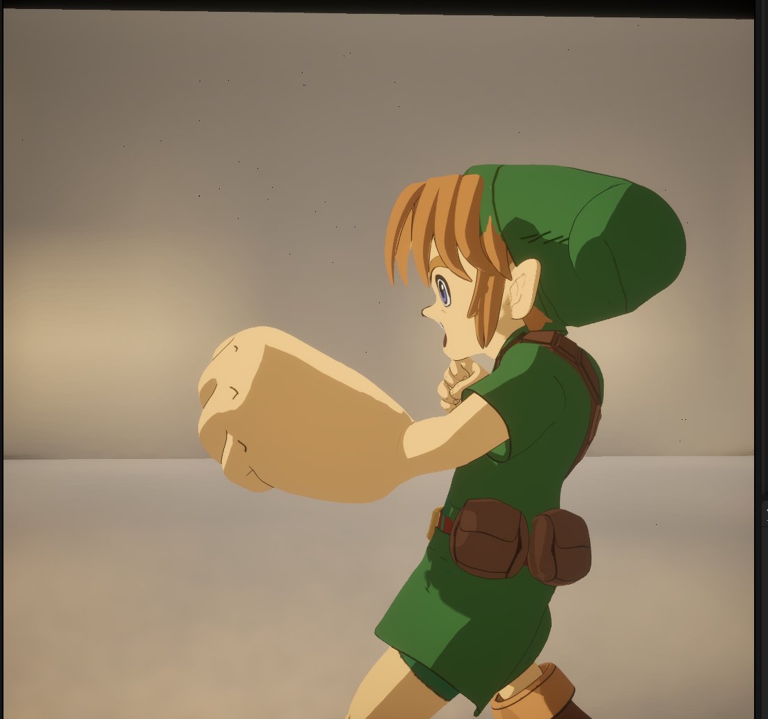 00RwanLink00's tweet image. Looks like young Link is ready too! I'm currently experimenting, but the potential for stylized work and shot sculpting is truly incredible for future projects. From another angle, you can also see how I forced the perspective of his fist to make it work in the camera view. Let…
