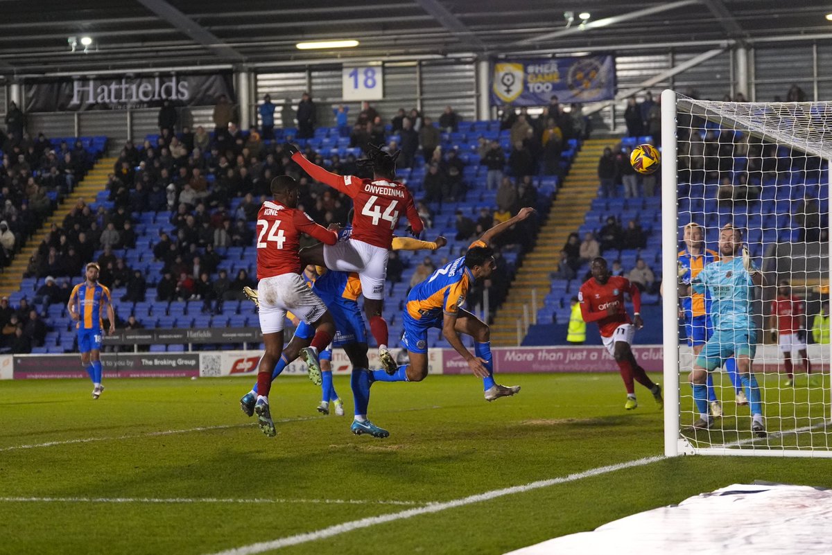 👏 Fred rising highest to score at the ground where he made his first Wycombe start nearly 10 years ago.