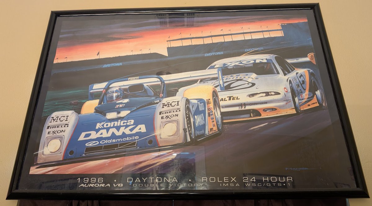 4reNut's tweet photo. @DWRshow @BillRiley7 @RileyTechno @continentaltire @MotorTrend Great stuff! I attended the '91 race in New Orleans and I have a '96 Daytona poster in my office. RIP Bob. #ForzaRiley https://t.co/nNtNBXQv21