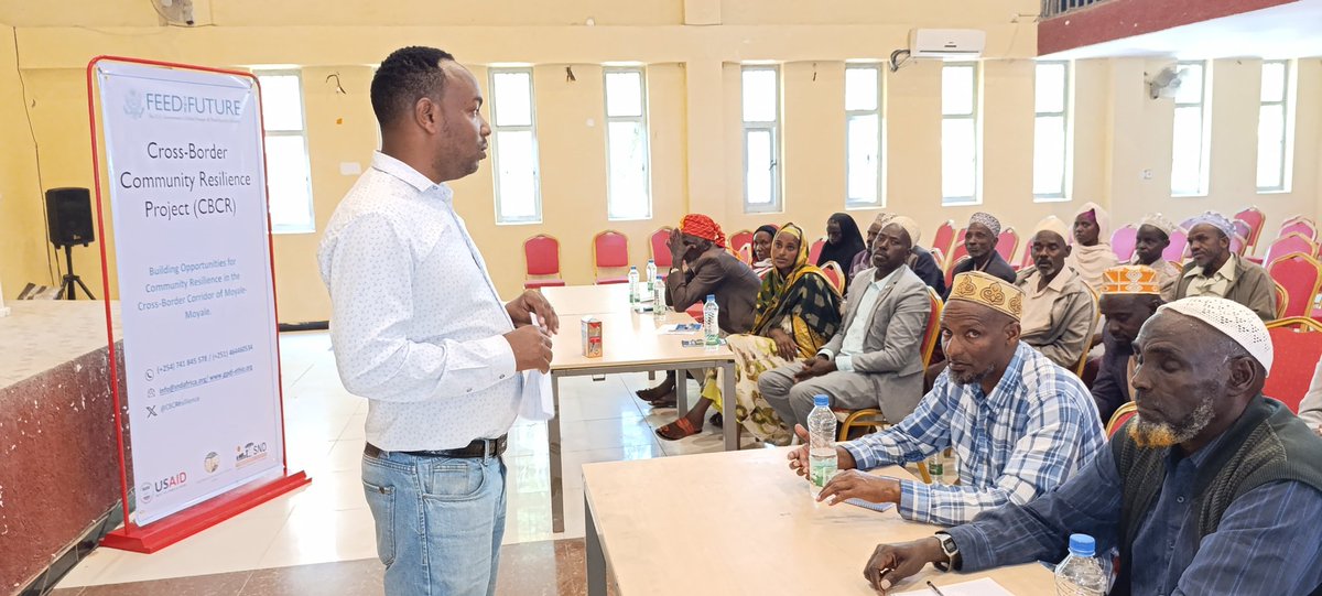 SNDAfrica's tweet photo. Over the past two days (December 13–14, 2024), 40 Rangeland Committee members from Moyale, 🇰🇪, and Moyale, 🇪🇹, came together at Koket Hotel in Moyale Ethiopia for a transformative Joint Rangeland Meeting and Training.
Organized by SND and #GPDI in partnership with the CBCR activity under the @USAIDEastAfrica @FeedtheFuture and Resilience Challenge Fund @CBCResilience Project , this initiative is a beacon of cross-border cooperation to empower communities and strengthen livelihoods.
Key Highlights:
✅ Capacity Building: 40 members trained in rangeland management and conflict mitigation.
✅ Cross-Border Collaboration: Committee selection of 20 members for the Moyale-Moyale Corridor (10 Kenya, 10 Ethiopia).
✅ Empowering Communities: Equipping communities with tools for sustainable resource management and resilience building.
This intervention directly supports the achievement of:
🌱 SDG 2: Zero Hunger – By promoting sustainable rangeland practices for improved food security.
🌍 SDG 13: Climate Action – Through innovative resource management to combat climate challenges.
✌️ SDG 16: Peace, Justice, and Strong Institutions – By fostering cross-border collaboration and conflict mitigation.
Together, we’re building resilient communities and sustainable rangelands that will thrive for generations to come!
#SustainableDevelopment #RangelandManagement #CrossBorderCollaboration #Resilience #FeedTheFuture #GlobalGoals
@Chemonics @acdivoca