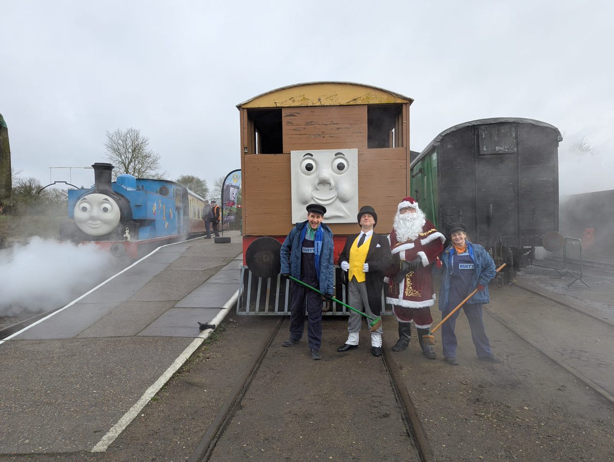 Another exciting weekend at East Anglican Railway Museum for our Rusty, Dusty, Santa and Sir Topham Hatt thanks to our photographer Elf 😅