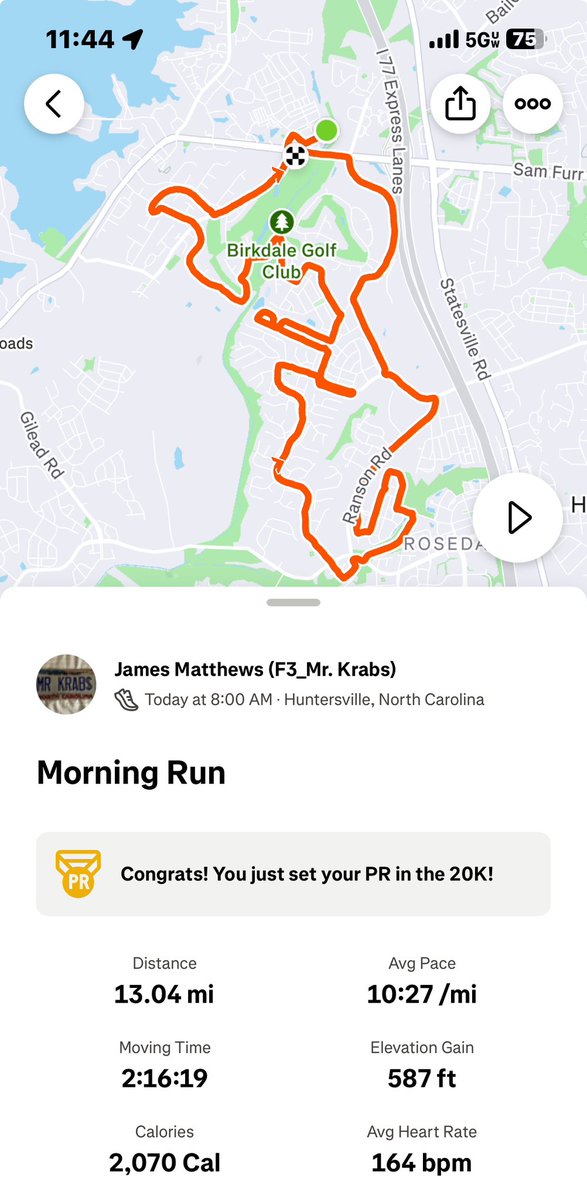 warrior_prof's tweet image. #HuntersvilleHalf