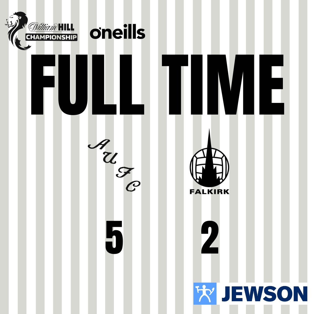 FT | ⌛ | The final whistle sounds at Somerset Park.

Ayr [5 - 2] Falkirk

#WeAreUnited