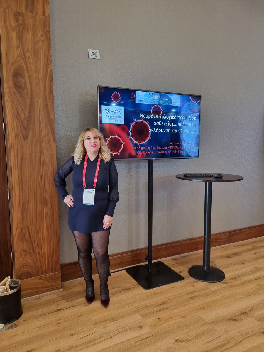 DMegari's tweet photo. Dr. Kalliopi Megari presented at the 11th conference of Greek academy of neuroimmunology.Students of PG programs in neuropsychology and clinical psychology of City college, had  the opportunity to attend this event.
#neuropsychology, #conference, #neuroimmunology https://t.co/U8Fsocuskh