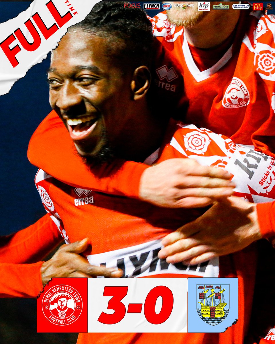Hemel Hempstead Town FC (@hemelfc) on Twitter photo Bouncing back in style ๐ฅ
The reign of <a href="/lee_allinson/">Lee Allinson</a> begins with an emphatic 3-0 victory over Weymouth
#COYT Bouncing back in style ๐ฅ
The reign of <a href="/lee_allinson/">Lee Allinson</a> begins with an emphatic 3-0 victory over Weymouth
#COYT