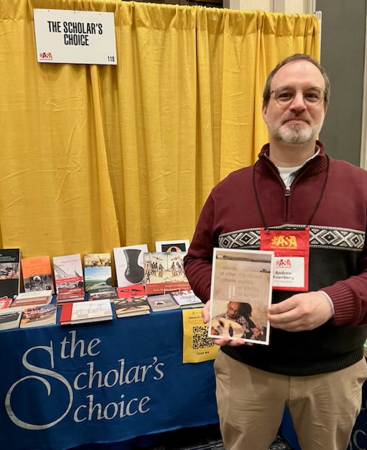 The Scholar's Choice (@scholar_choice) on Twitter photo Today's <a href="/ASANewsOnline/">African Studies Association</a> author photo is of <a href="/weslpress/">weslpress</a>  author Andrew Eisenberg with his book, Sounds of Other Shores. #asa2024 #Africa Today's <a href="/ASANewsOnline/">African Studies Association</a> author photo is of <a href="/weslpress/">weslpress</a>  author Andrew Eisenberg with his book, Sounds of Other Shores. #asa2024 #Africa