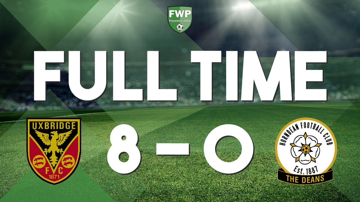FULL-TIME: Uxbridge 8-0 Horndean #IsthmianLeague fwp.co/xtdPbF
