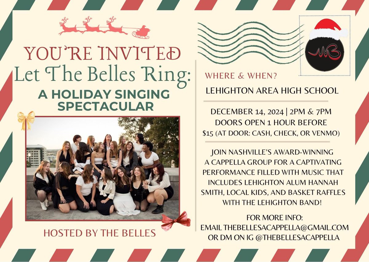 BandLahs's tweet photo. Hope to see you at this event and our basket raffle today which will be sure to bring you holiday joy! https://t.co/blWS3yteUX