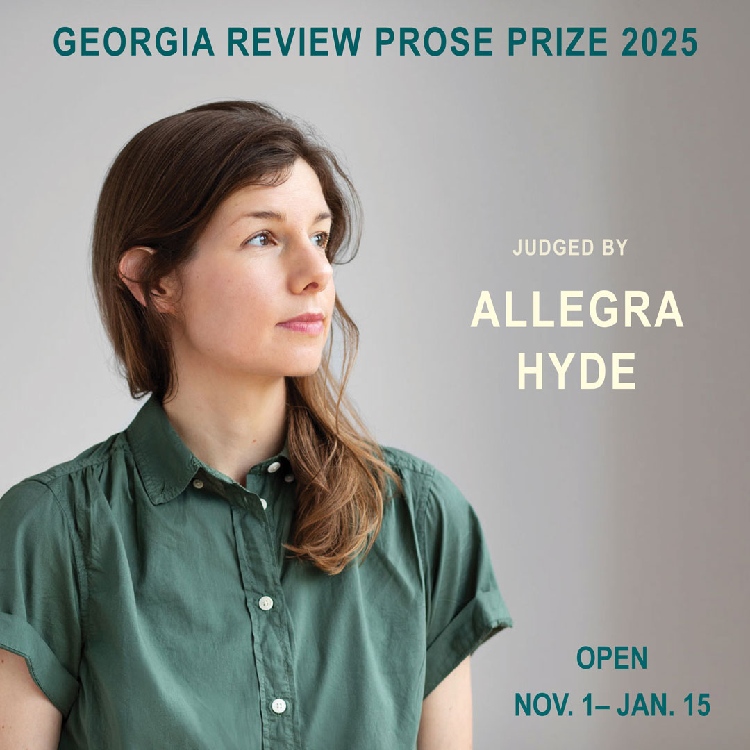 Our friends at The Georgia Review are hosting their annual Prose Prize! Send them your best short story or essay by January 15, 2025, for the chance to be published in The Georgia Review and to win $1,500. thegeorgiareview.com/the-georgia-re…
